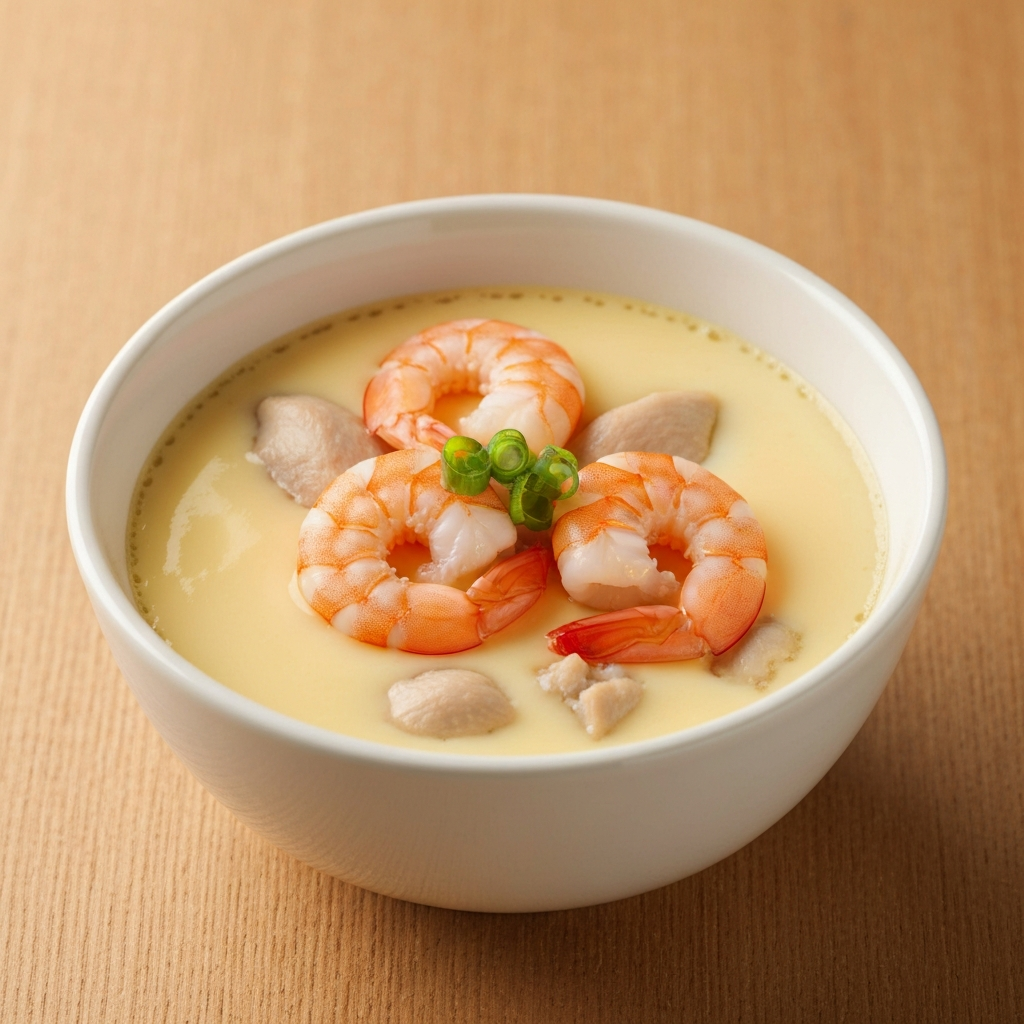 Chawanmushi with Chicken and Shrimp