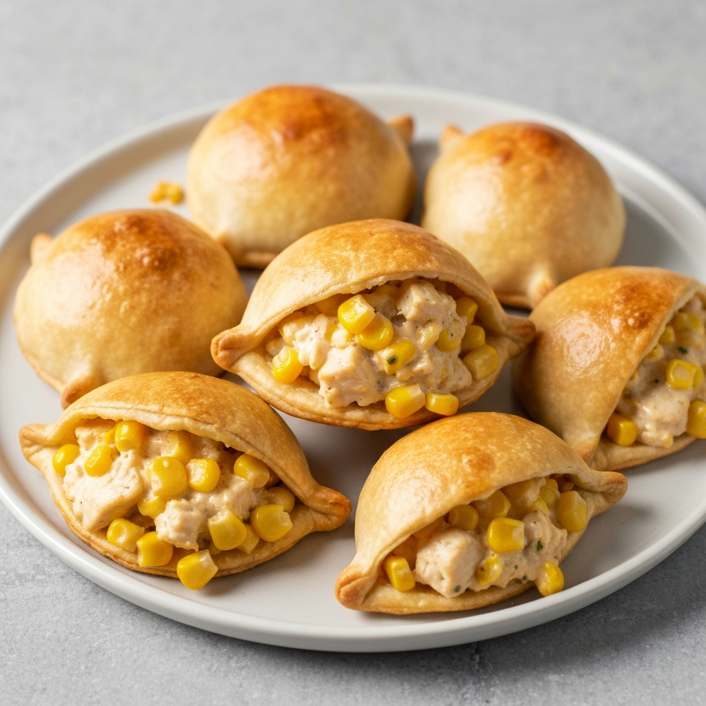 Creamy Chicken & Corn Empanadas with Smoked Paprika