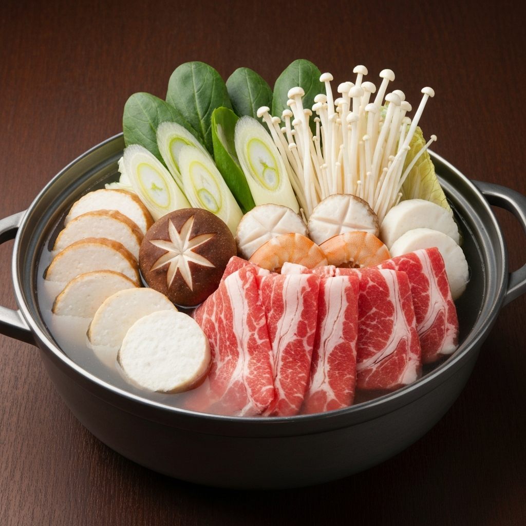 Korean Royal Hot Pot (Sinseollo) with Assorted Ingredients
