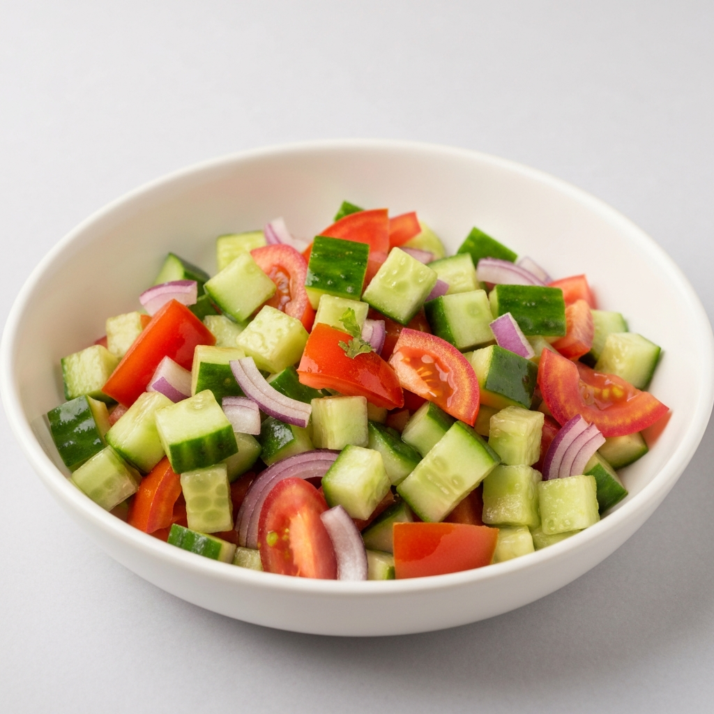 Kachumber Salad (Indian Cucumber and Tomato Salad)