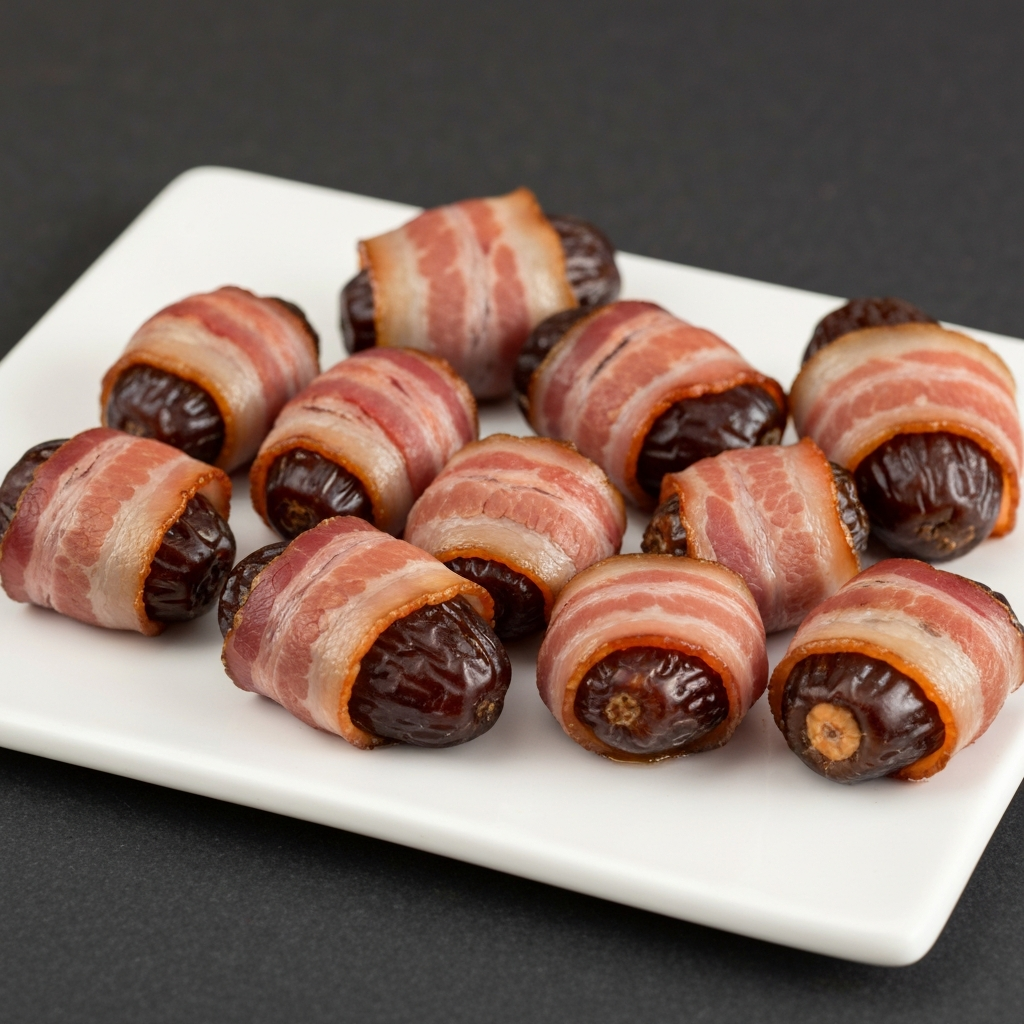 Datiles con Beicon (Dates Wrapped in Bacon)