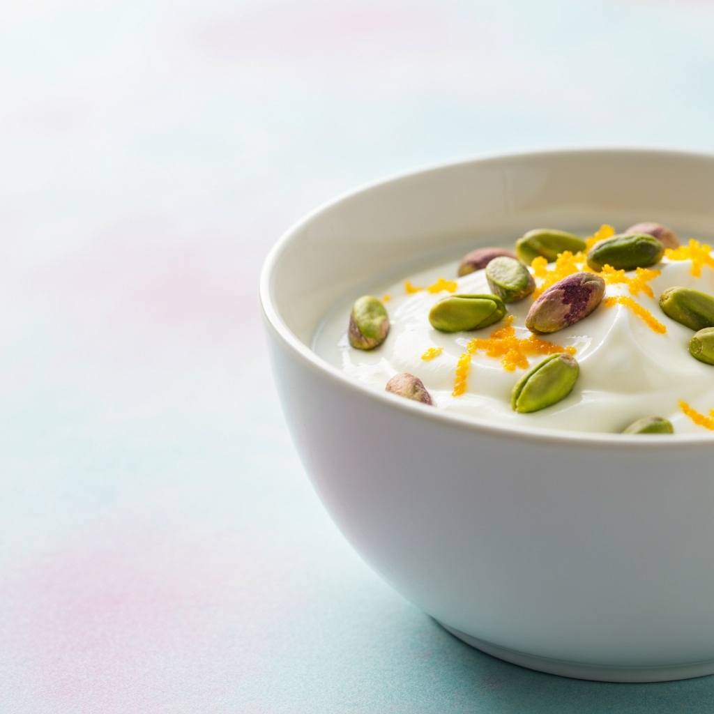 Honeyed Yogurt with Pistachios and Orange Zest