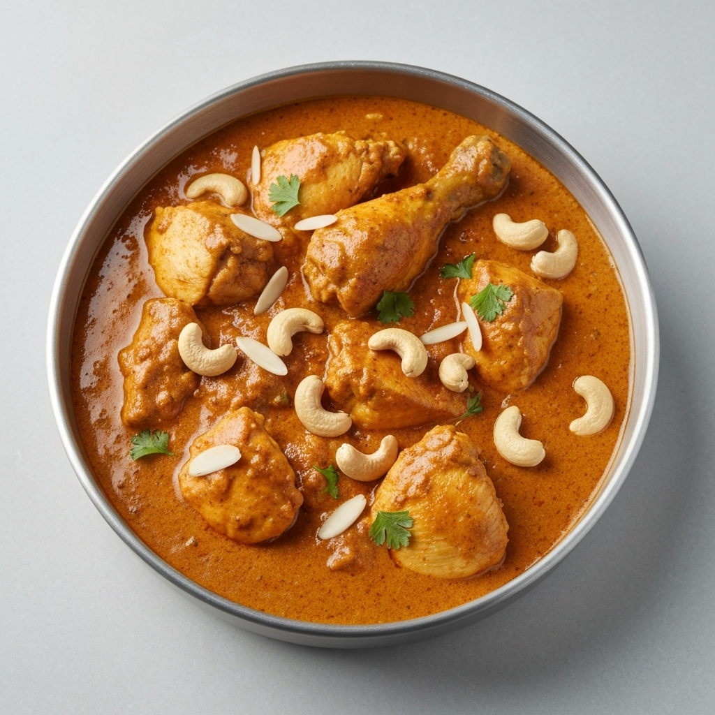 Chicken Korma with Cashews and Almonds