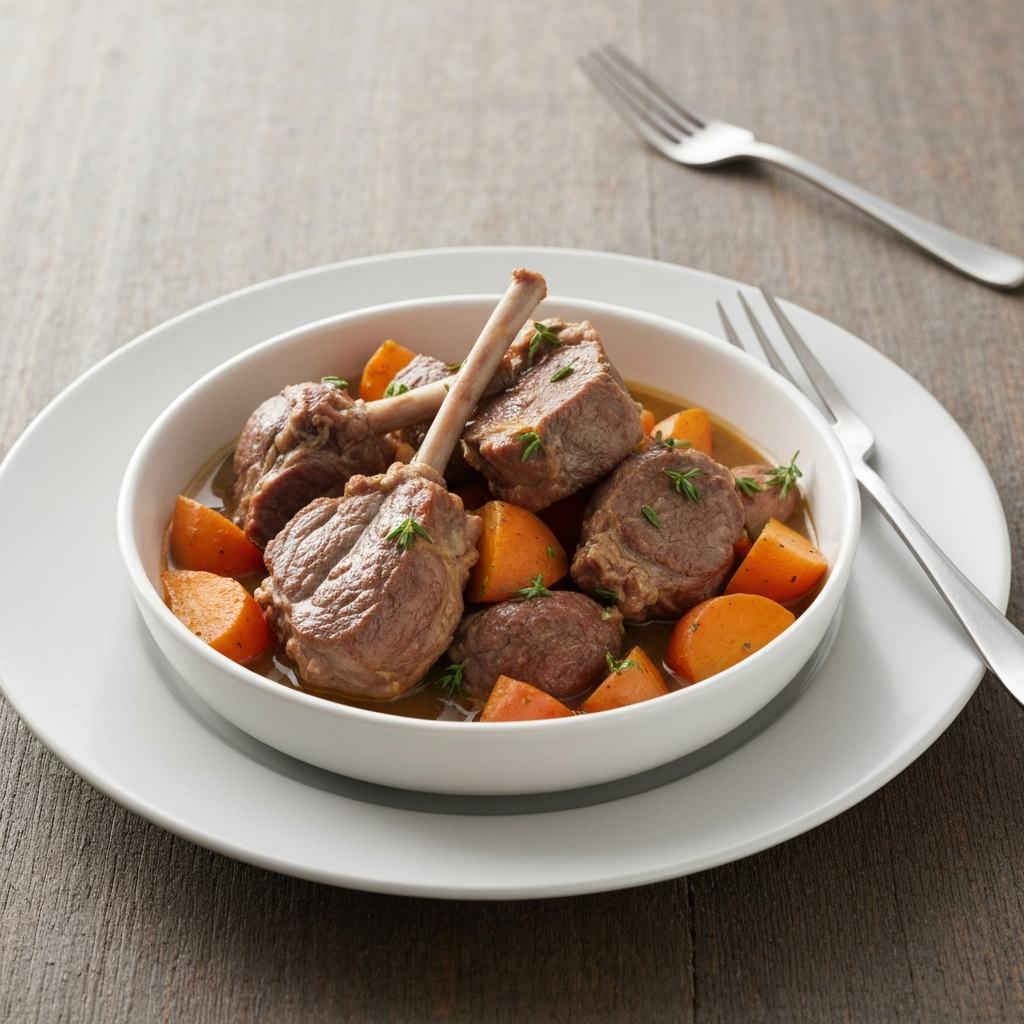 Navarin of Spring Lamb with Root Vegetables
