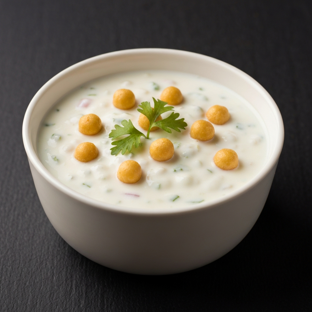 Boondi Raita (Yogurt with Chickpea Flour Balls)