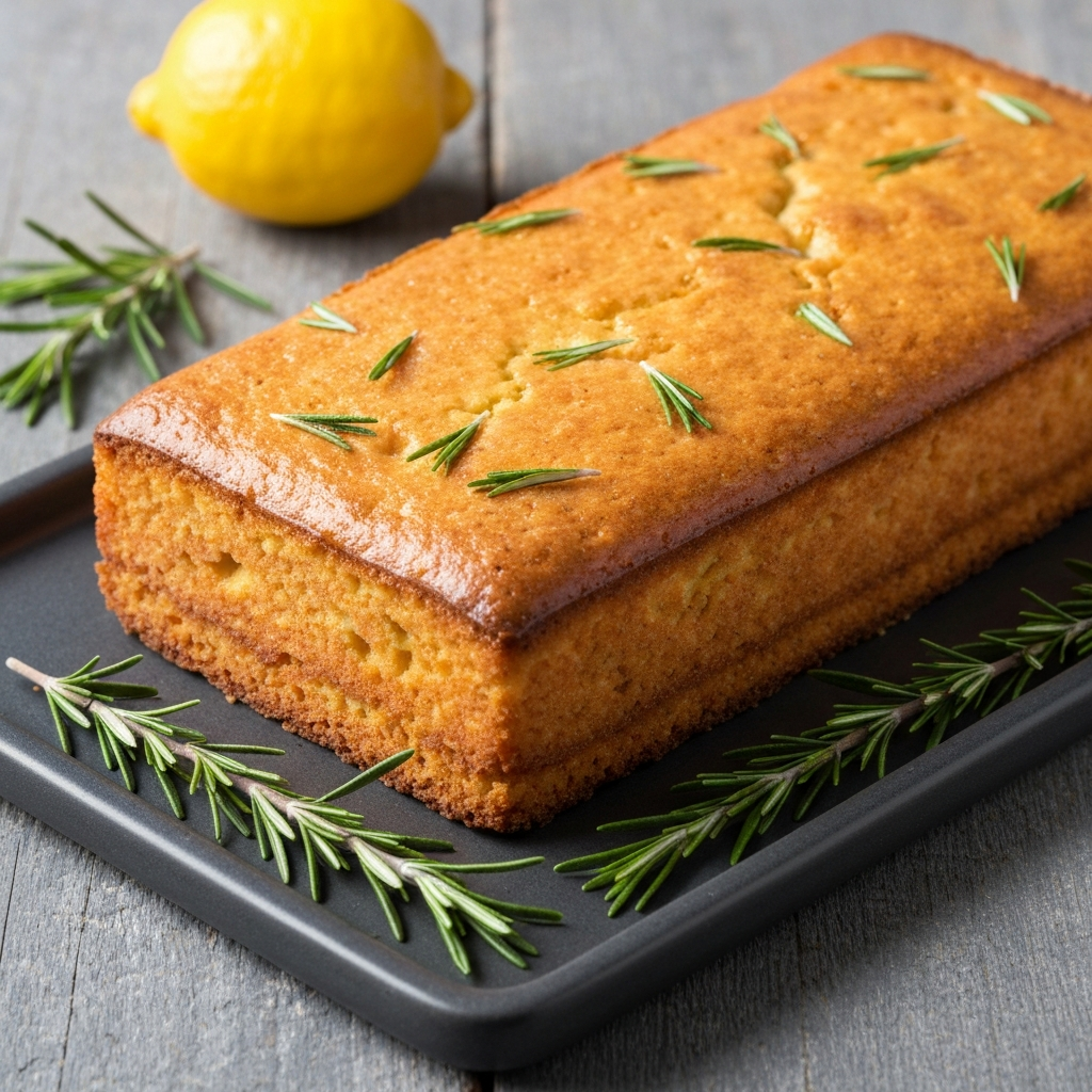 Olive Oil Cake with Lemon and Rosemary