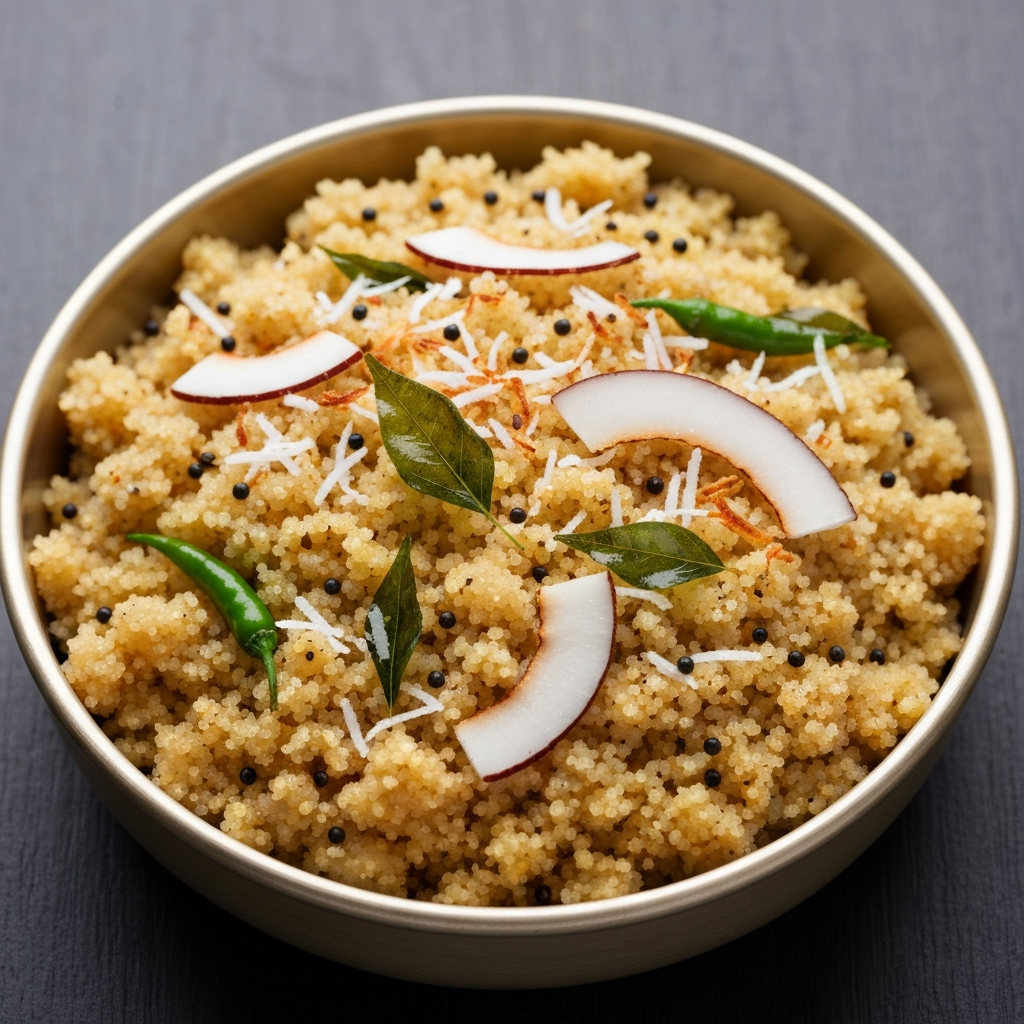 Coconut and Curry Leaf Upma