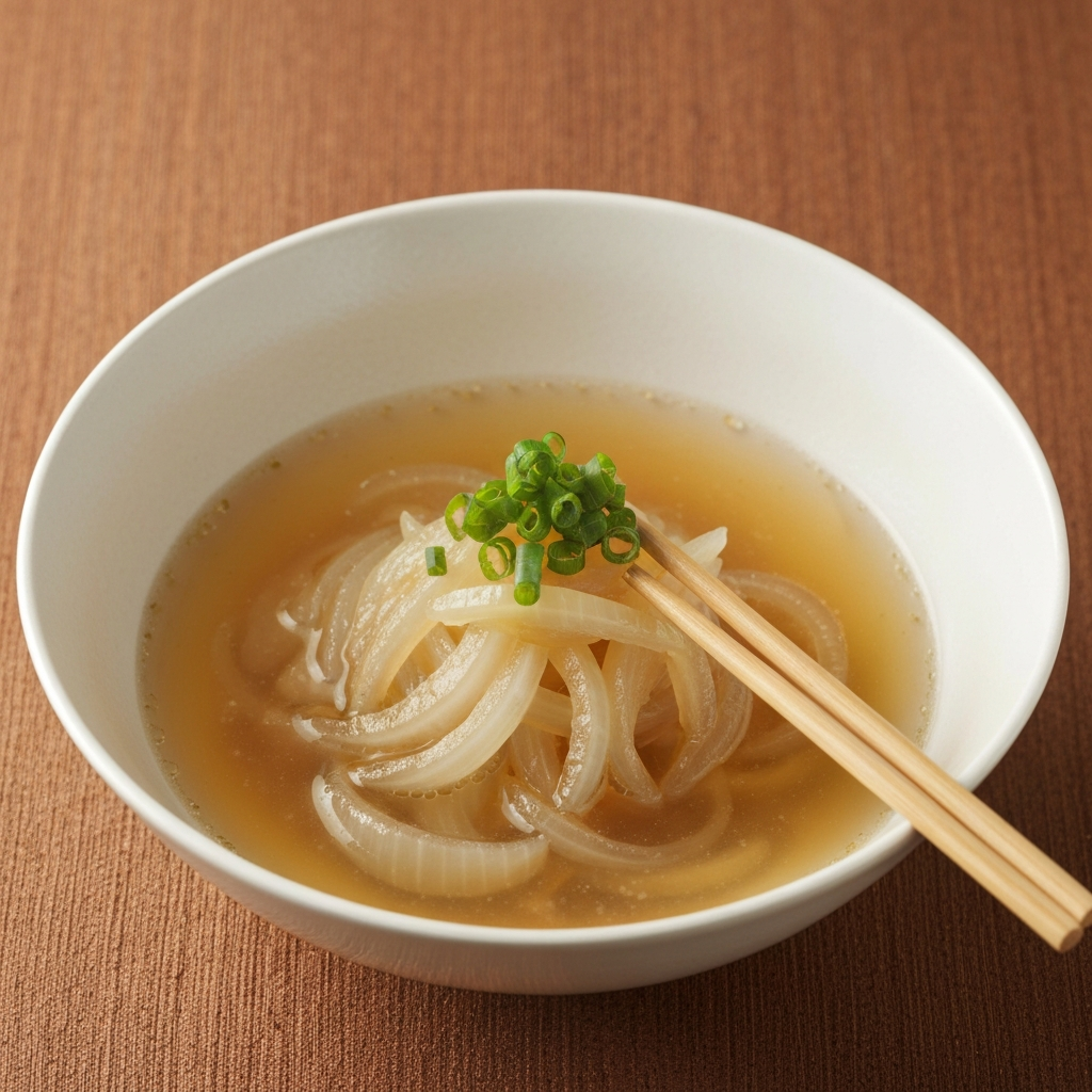 Japanese Clear Onion Soup (Dashi Onion Soup)