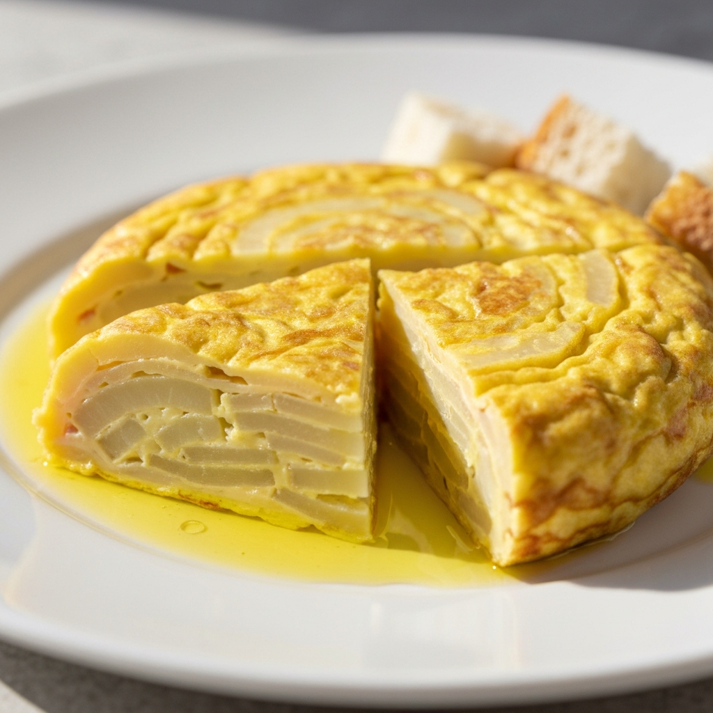 Spanish Breakfast Tortilla Española (Potato Omelette)