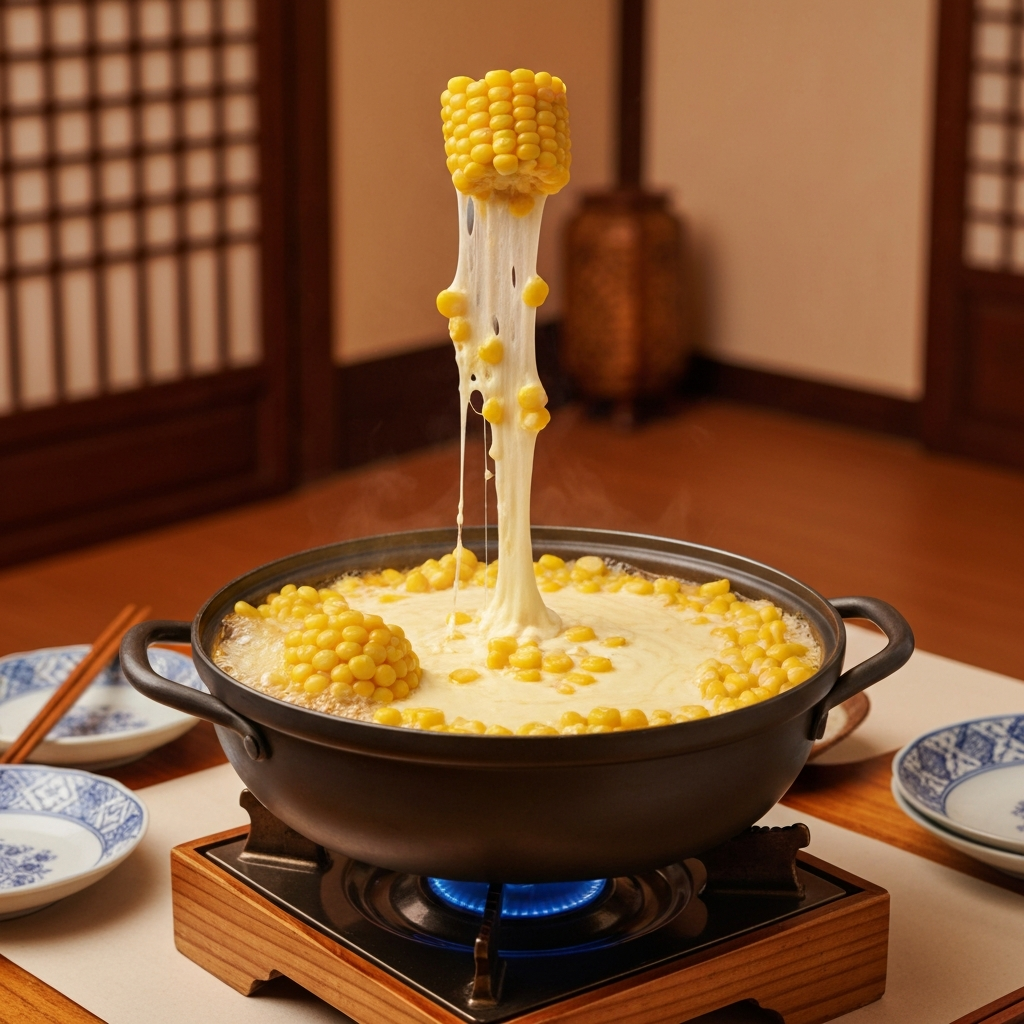 Korean Corn Cheese Hot Pot