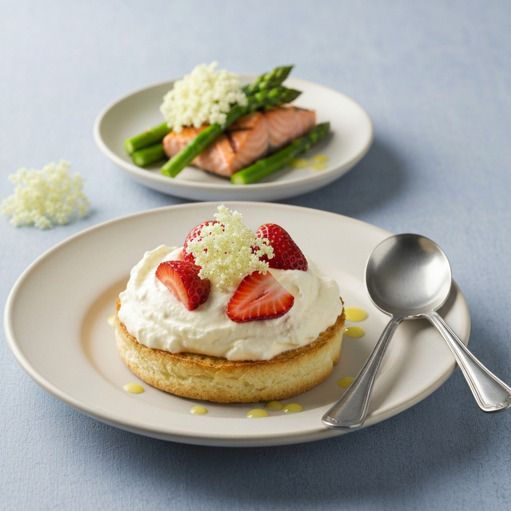 Eton Mess with Strawberries and Elderflower