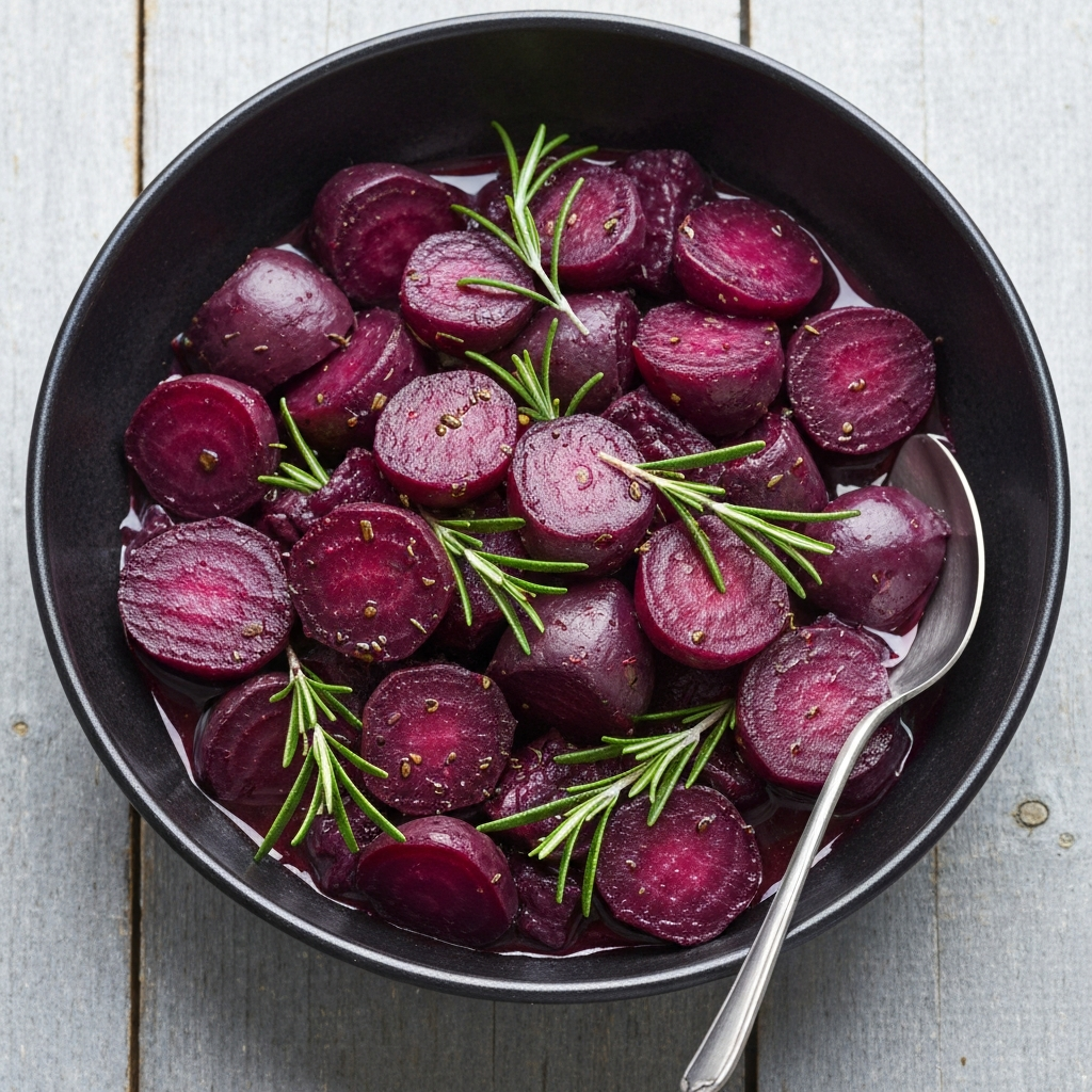 Balsamic Braised Beetroot with Rosemary