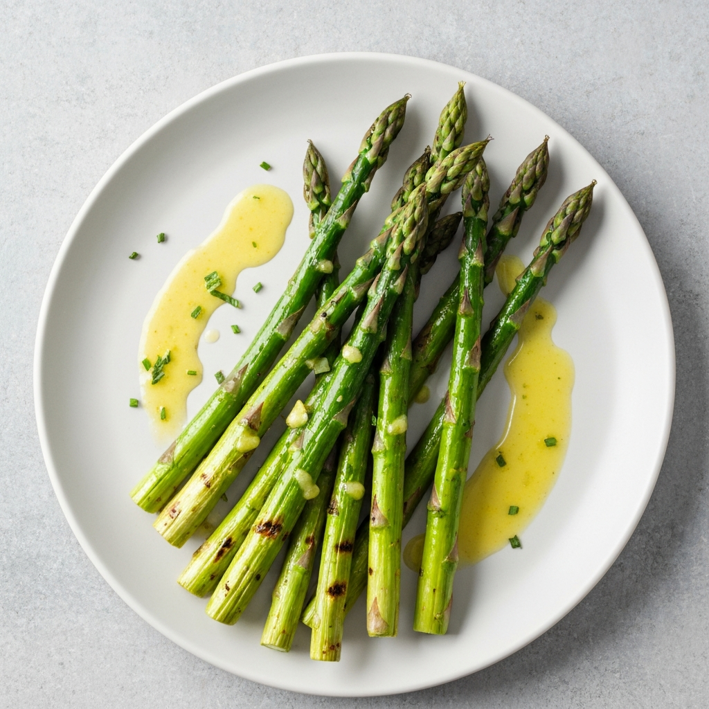 Grilled Jersey Asparagus with Lemon-Herb Vinaigrette