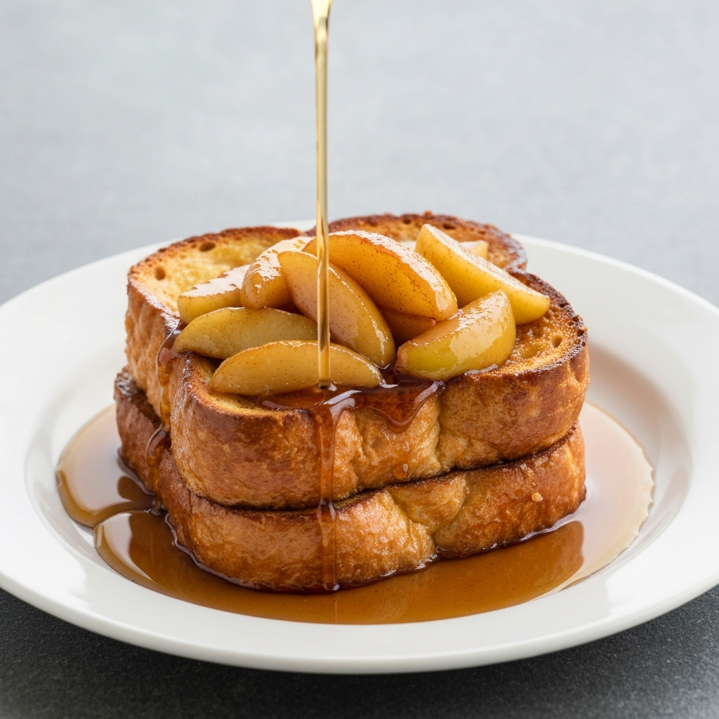 Pain Perdu with Caramelized Apples and Cinnamon