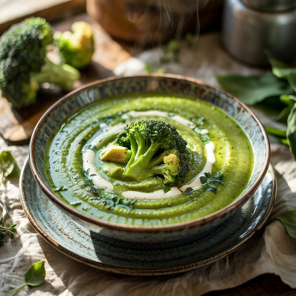Healthy Broccoli & Stilton Soup
