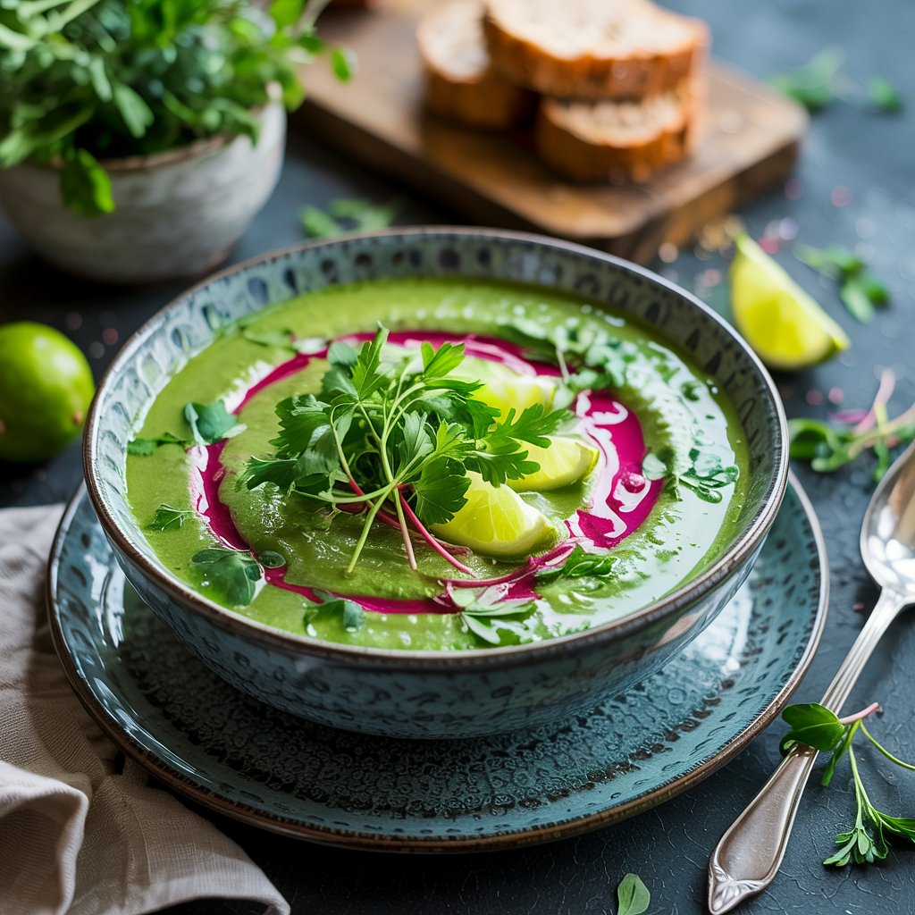 Vibrant Green Detox Soup
