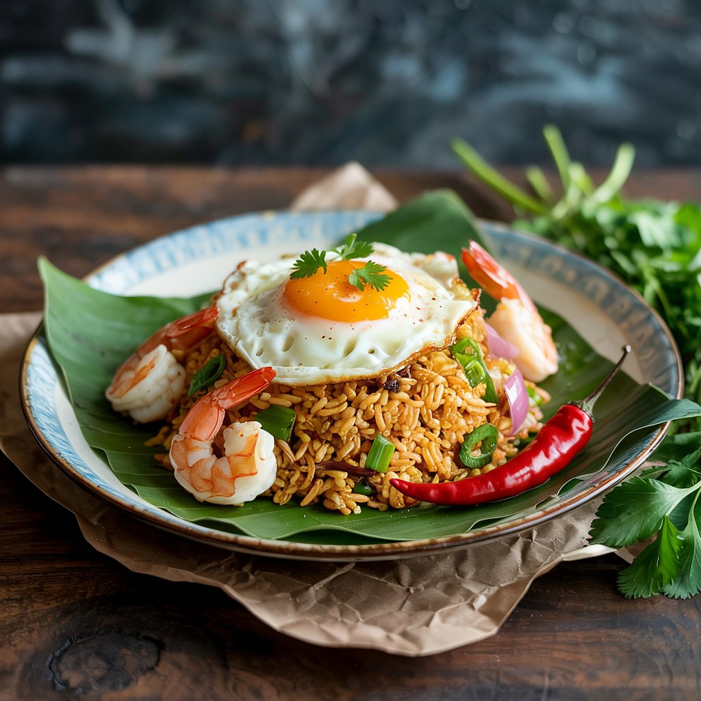 Nasi Goreng Tek-Tek (Indonesian Fried Rice)