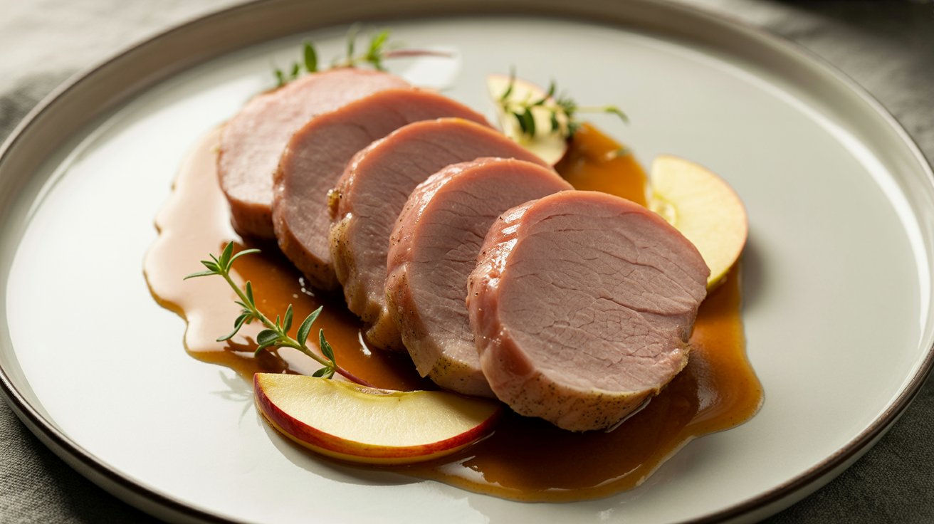 Jersey Pork Tenderloin with Apple & Cider Sauce