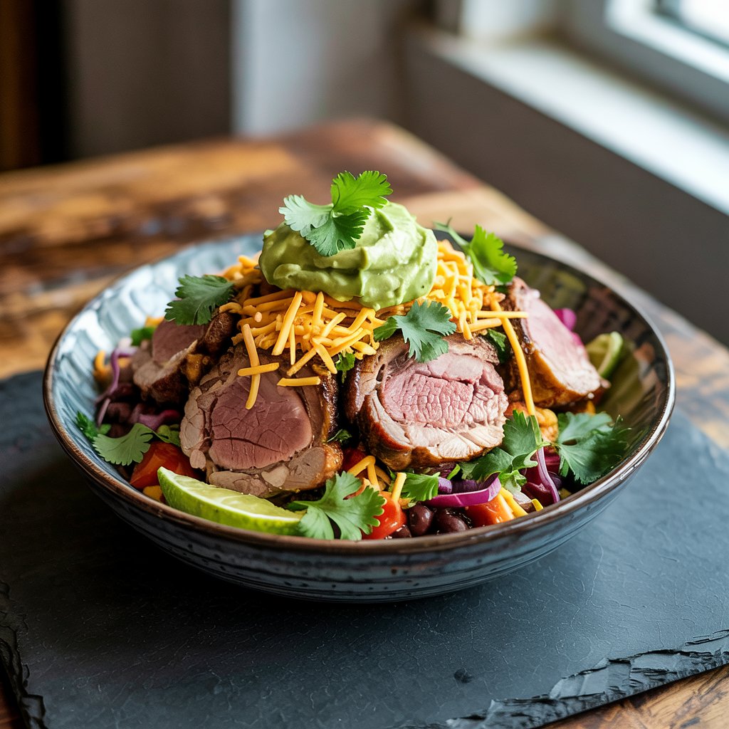 Loaded Pork Chop Burrito Bowl